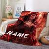Custom Name Wolverine Superhero Artwork blanket for Couch & Bed, Plush Cozy Fuzzy Blanket Super Soft & Warm Blankets for Fall and Winter. 09088