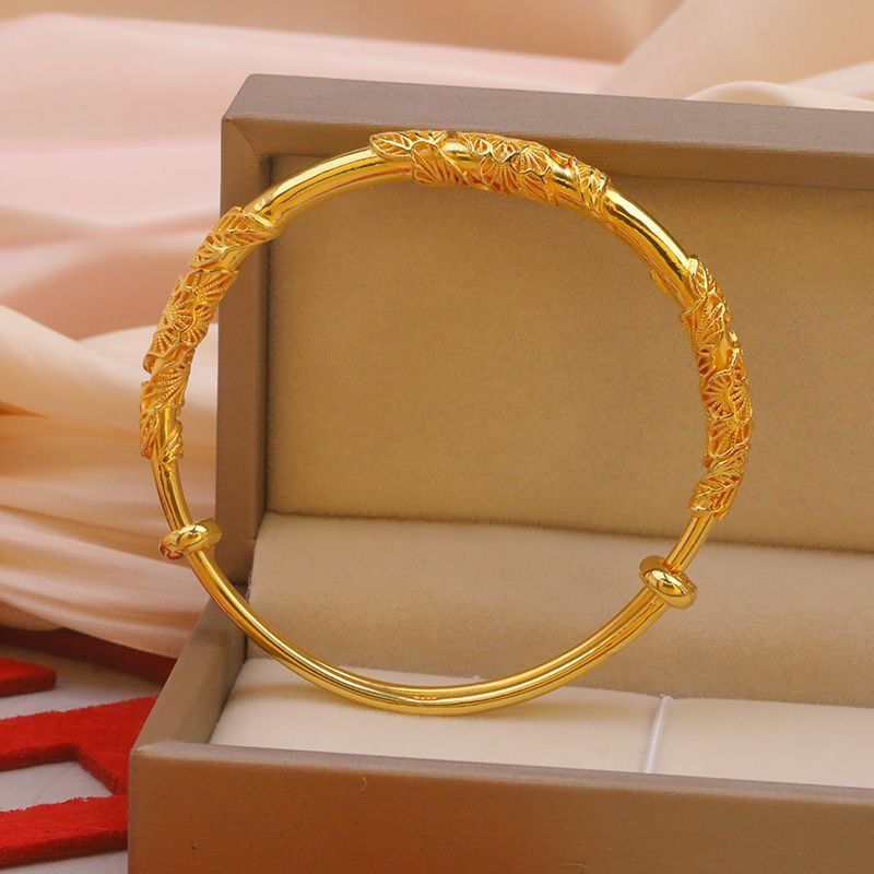 Браслет золотого цвета из акации Teng Ins, высококачественный цветочный браслет, свадебный подарок для подруги, мамы