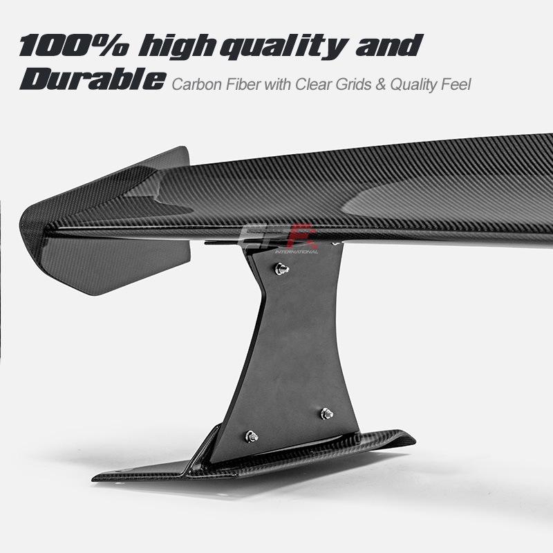 Fits Subaru VBH WRX: VAIRS Style Carbon Fiber GT Rear Spoiler Add-on.