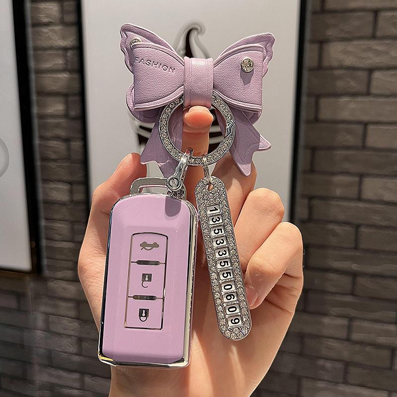 Guangqi Mitsubishi Car Key Sleeve Outlander Eclipse Cross JinxuanASXYishen Pajero Jin Chang Dedicated Buckle Case Cover