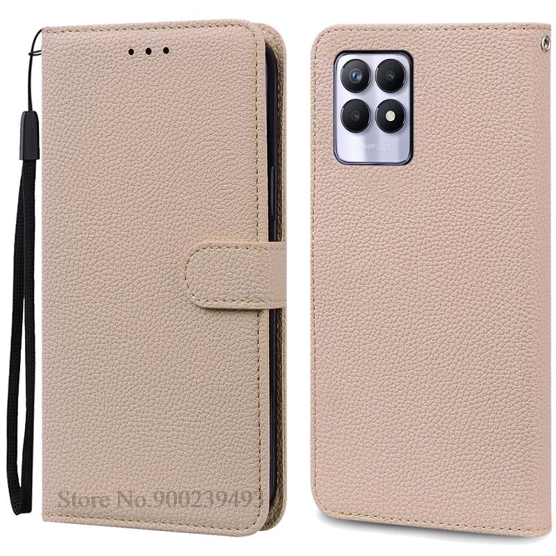 Case For Realme 8i Case Soft Silicone Wallet Flip Leather Case For Realme 8i Phone Case Realme 8 I Cover Coque Fundas