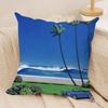 Hhiroshi Nagai Cushion Cover Silky Short Plush Sofa Pillow Cover Hidden Zipper Soft Dustproof Case for Home Decor