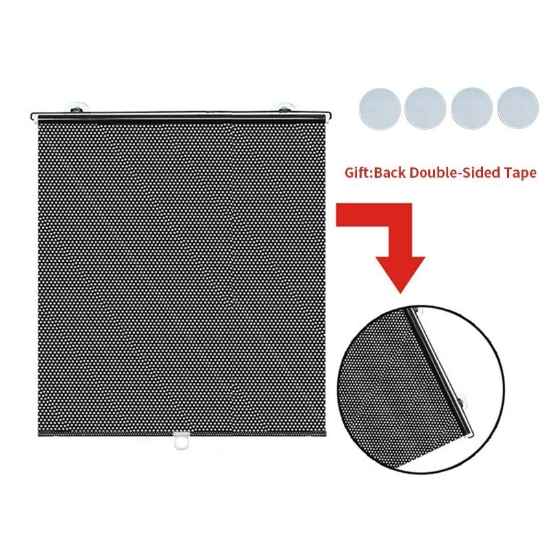 Выдвижная затеняющая штора для автомобиля, рулонная штора для бокового окна, бытовые гостиные, солнцезащитная штора, рулонные жалюзи, крышка на лобовое стекло, спальня, кухня, сетка