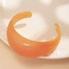 Smudging Acrylic Open Bangle Bohemian Retro  Hand Ring Simple Irregular Wide Bracelet  Decoration