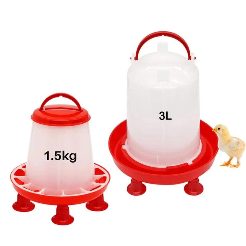 Automatic Chicken Feeder Water Bucket With Poultry Chicken Feeder Durable Water Barrel Drinker Quail Drinking Farm Supply