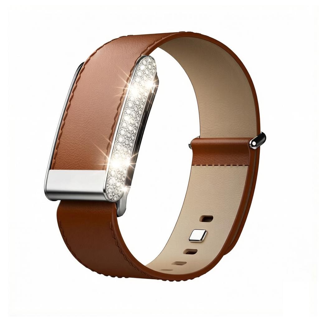 Suitable for Whoop5.0 Strap Leather Wristband Personalized Replacement Special Whoop5.0 Business Diamond Strap