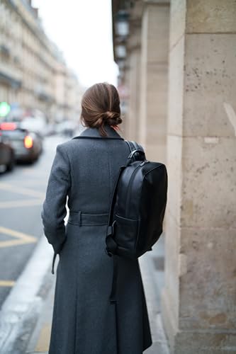 Moleskine Backpack, Fits 15-inch Laptop, Business Backpack, Backpack Collection, Soft Touch PU Leather, Black