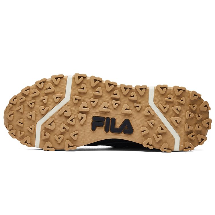 Fila Повседневные Удобные Сетчатые Амортизирующие Дышащие Низкие Кроссовки для Города и Бега Мужские кроссовки Черные Серые F12M041118FNB