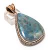Quantum Quatrro Gemstone Copper Jewelry Pendant 2.48"