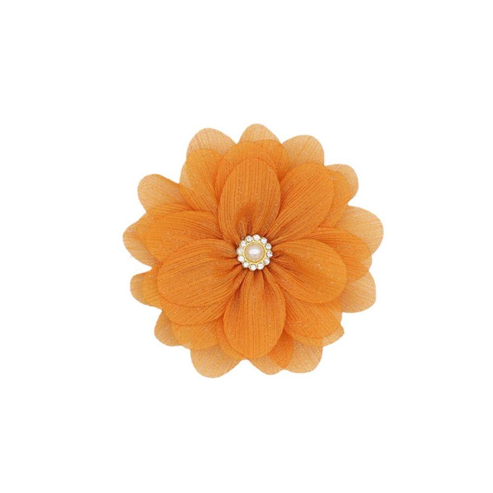 5PCS Cute Chiffon Chiffon Flower DIY Craft Embellishment Craft Supplies Versatile DIY Decoration Accessories Hairclips