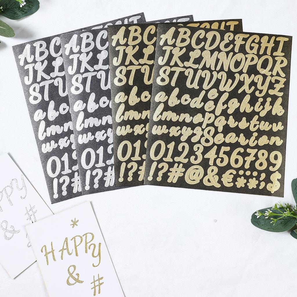 6 шт., золотые серебристые наклейки-планировщики с 26 буквами алфавита AZ, водонепроницаемые, креативные, золотые, декоративные наклейки, этикетки, сделай сам, наклейка на кружку