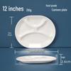 White Melamine Divided Dinner Plates & Sets