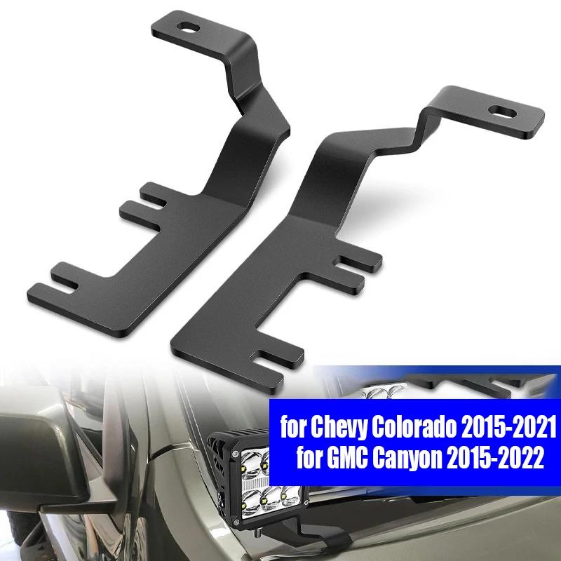 Hood Light Bracket Mounting for 2015-2022 Chevy Colorado/GMC Canyon Pillar Ditch Pods Led Cube Work Lighting Mount Holder