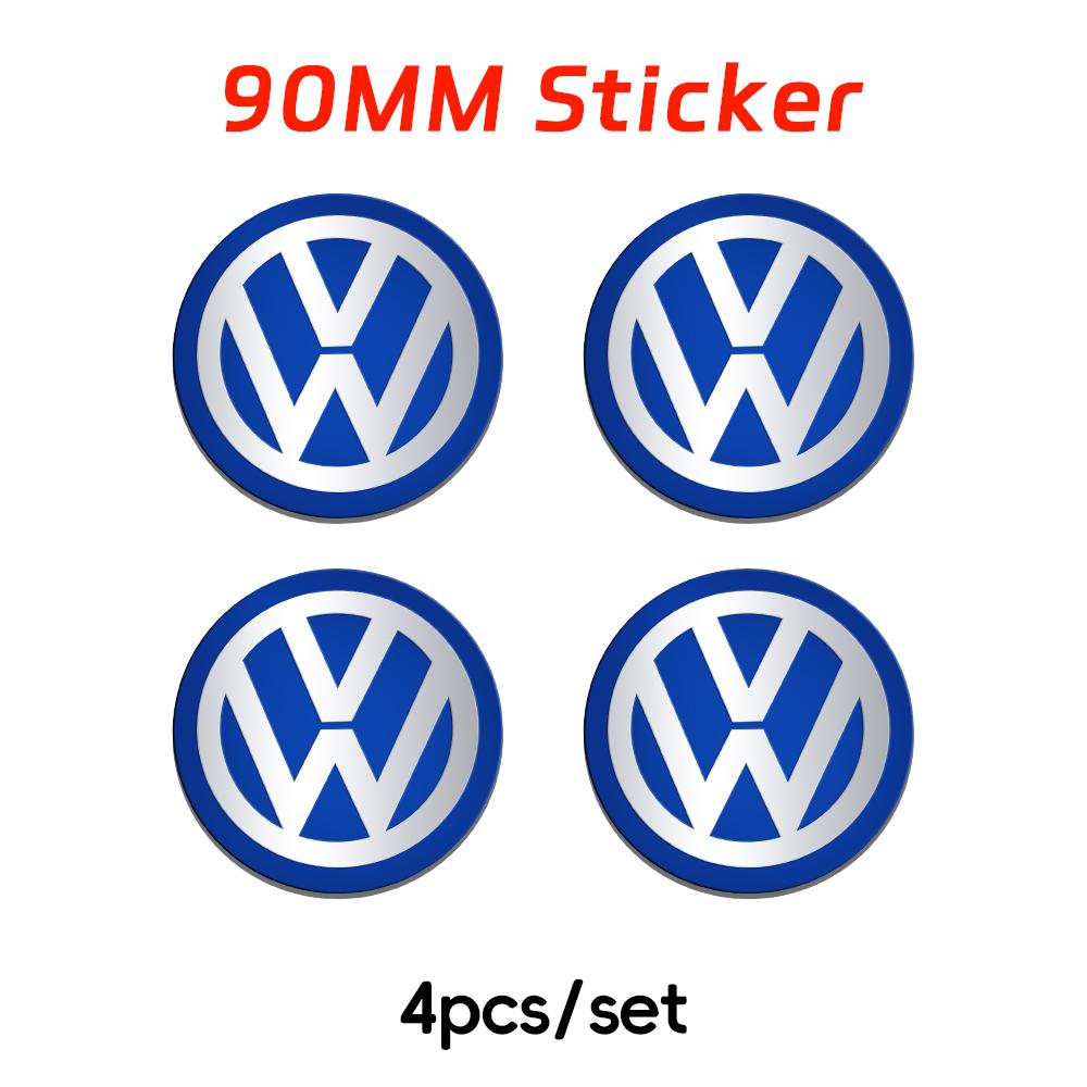 Для VW Volkswagen Jetta MK5 Golf 4 шт. Для Volkswagen VW 70 мм 80 мм 90 мм 100 мм 120 мм Автомобильный значок Колпачки на центр колеса Наклейка Значок