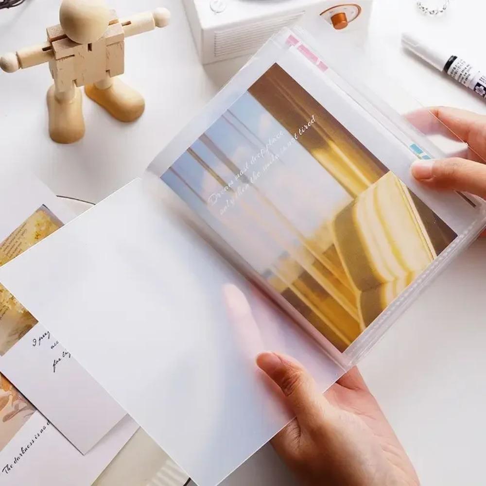 Plastic Collection Photo Album A6 Cards Holder Collection Supplies Postcard Storage Book Teenagers