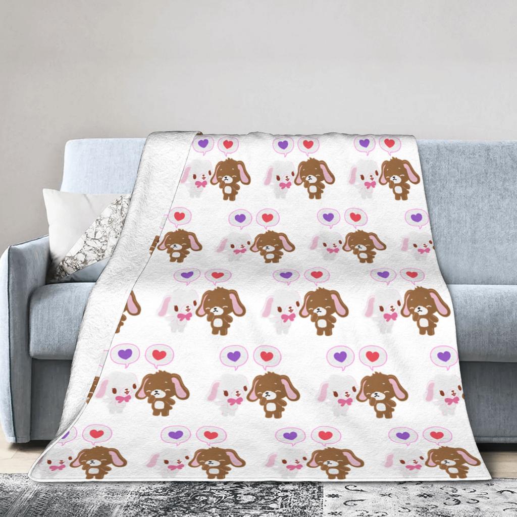 Cartoon Sugarbunnies Blanket  Fleece Awesome Soft Throw Blankets for Bedspread  Winter