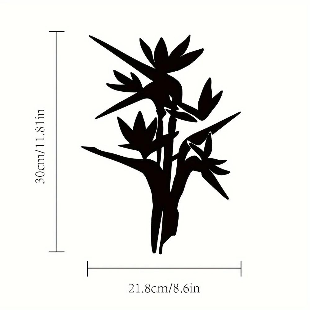 1pc Bird of Paradise Metal Wall Art Elegant Hanging Sign for Living Room Stylish Metal Wall Decor Perfect Housewarming Gift