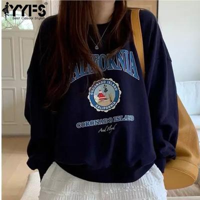 Женские модные повседневные весенне-осенние блузки и рубашки с круглым вырезом с длинными рукавами