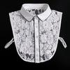 43 Styles Fake Collar Stand Lapel Shirt Detachable Collar Women Lace Floral False Collar Half Shirt Blouse Faux Col