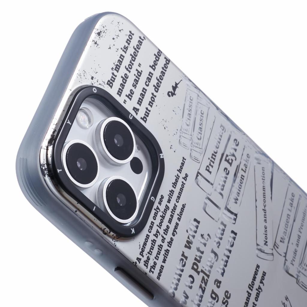 YOUNGKIT Literary Series for iPhone 16 Pro Max Case Compatible with MagSafe IMD TPU Phone Cover