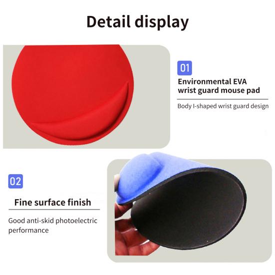 Прочный коврик для мыши яркого цвета, круглый