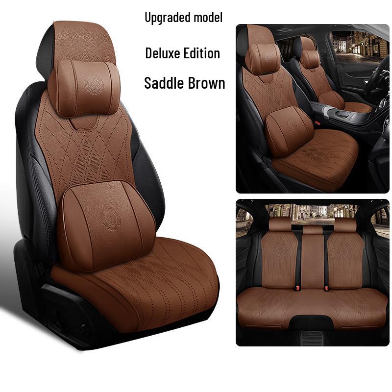Чехлы на сиденья Geely Binyue CVT/DCT - Версии Super Energy и Dragon Soaring; Кожаные подушки.