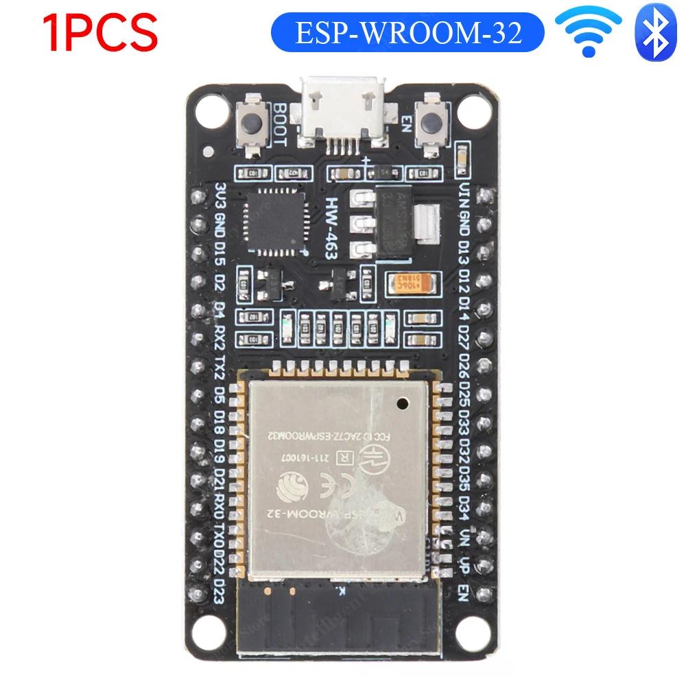 1-10 шт. Плата разработки ESP32 WROOM-32 TYPE-C CH340C/ CP2102 Микромодули WiFi+BT Двухъядерные Беспроводные Модули Сверхнизкого Потребления