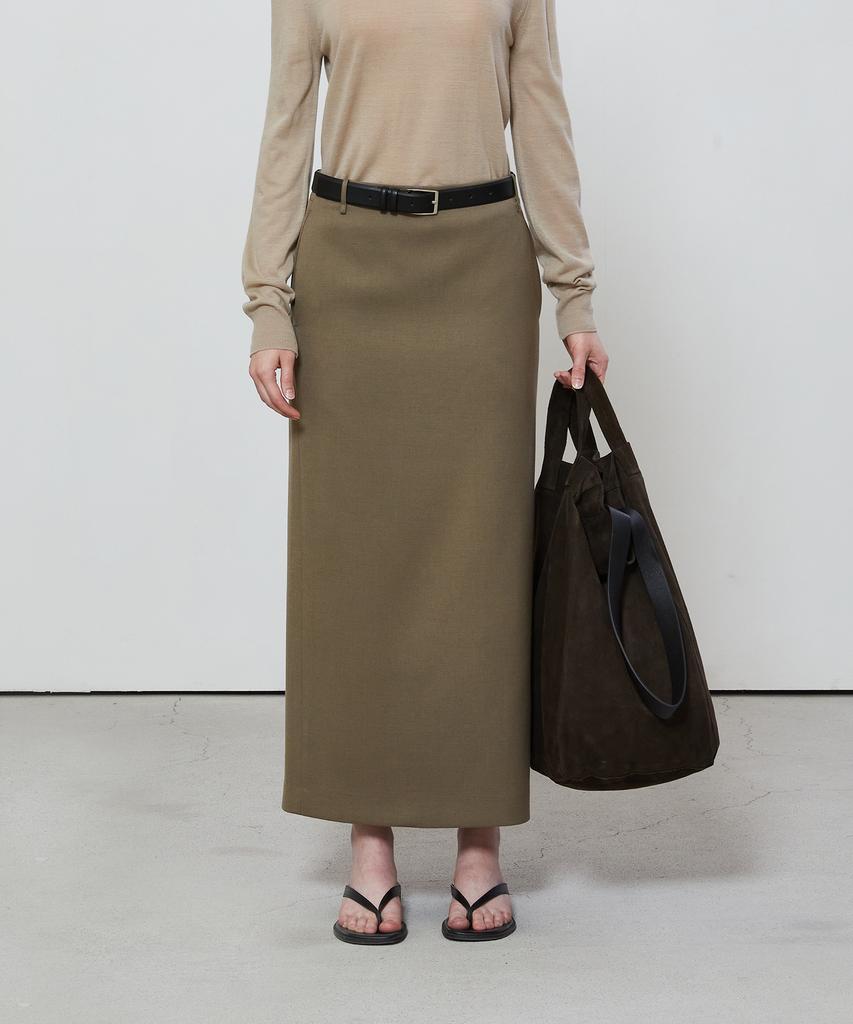 Notia Standard Fit Long Skirt - Khaki
