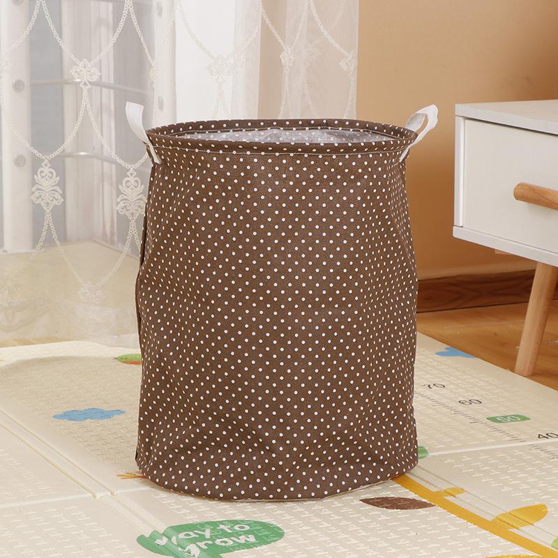 Large Capacity Fabric Laundry Basket Folding Waterproof Clothes Storage Basket Home Children Toy Sundries Storage Bag Organizer