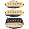 Musiclily Pro ST-60SE Staggered Alnico 5 Single-Coil Pickups and Humbucker HSS Neck, Middle, and Bridge Pickup Set for Strat Electric Guitars (Zebra)