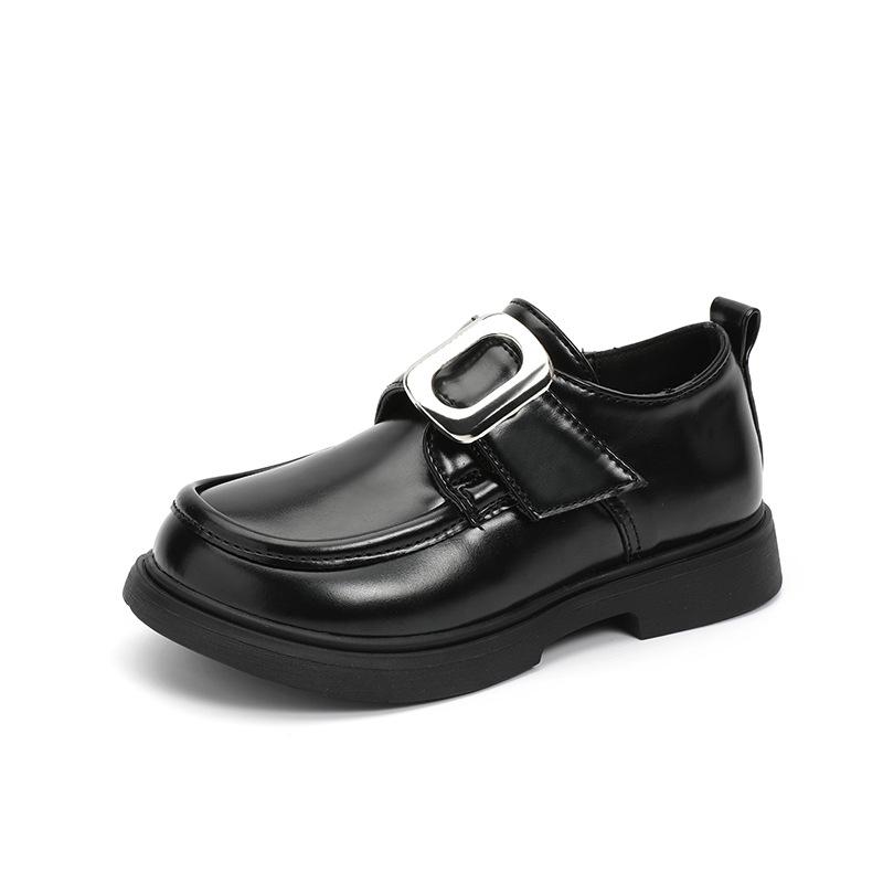 2024 Девочки Кожаные Туфли Британский Стиль Детская Обувь Принцессы Модные Детские Повседневные Школьные Туфли Мэри Джейн Черный Бежевый Универсальный