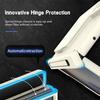 Hinge Wallet Card Slot Bracket Phone Case for Samsung Galaxy Z Fold 8Ultra 7 6 5 with Screen Glass Protect Film S Pen Slot Cover