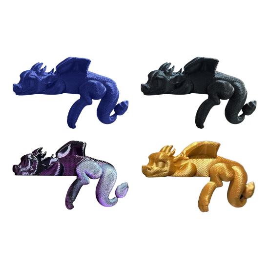 Декор для книжной полки «Спящий дракон» 3D-печатная фигурка дракона книжный уголок Украшение для полки «Спящий дракон» для любителей книг и любителей фэнтези