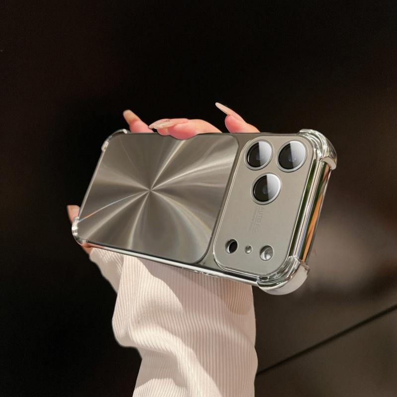 Ударопрочный Бронированный Чехол с Лазерным Покрытием для iPhone 17 Air 16 15 14 13 Pro Max Plus Бампер с CD-Текстурой Защитное Стекло Камеры Мягкая Крышка