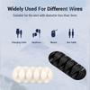 3pcs USB Cable Silicone Organizer Wire Winder Earphone Holder Cord Clip Phone Cables Tie Fixer Wire Management For Office Home