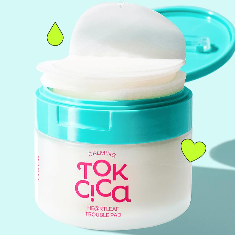 EDIT.B Успокаивающий антицеллюлитный пластырь Tok Cica Heartleaf Trouble Pad 160 мл 70 шт.