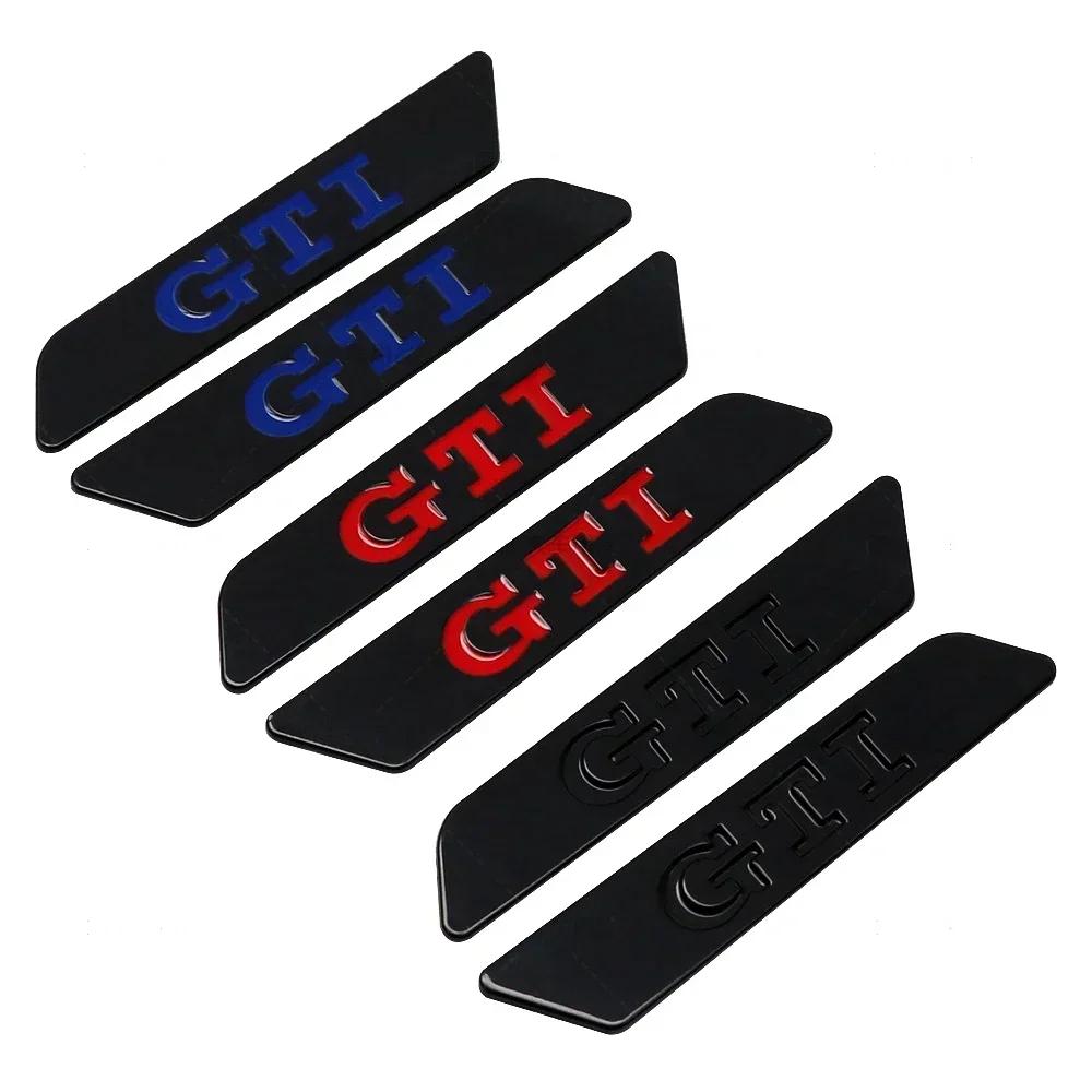 RUNTB1 Metal GTI Logo Side Fender Emblem Bumper Strip for VW Volkswagen Golf MK5 3 4 5 6 7 Polo Passat Jetta Tiguan Beetle Touran Bora