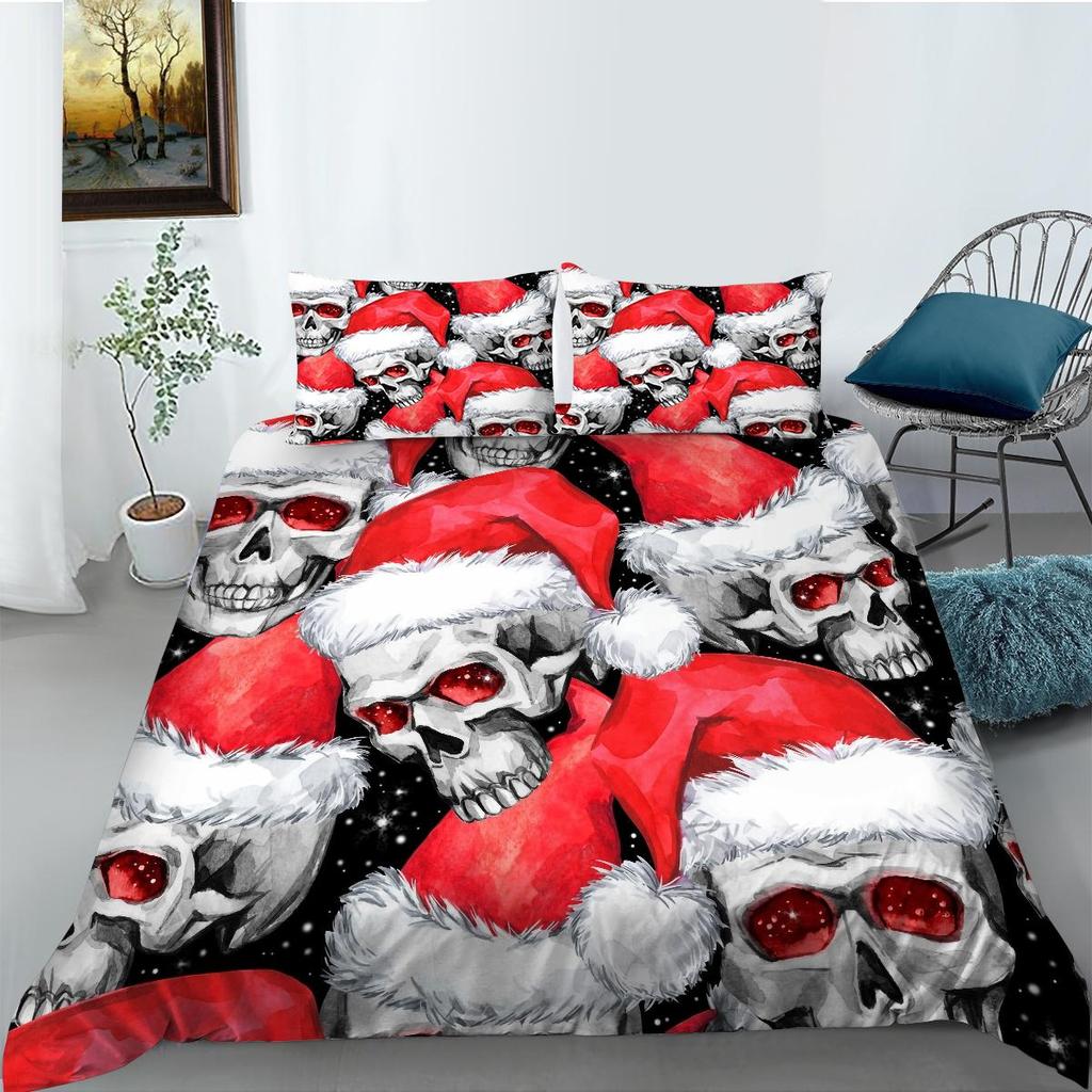 Комплект постельного белья с 3D рождественским принтом, домашнее постельное белье, уникальный дизайн, покрывала, роскошный комплект постельного белья, подарок