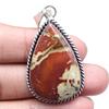 Pendant Designer Jasper Gemstone Mother'Day Gift Silver Jewelry 2.25"