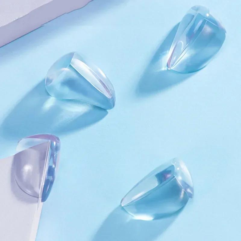 4 шт. Детский защитный силиконовый протектор Защитная накладка на угол и край стола Защита от столкновений для детей Уголки для детской мебели