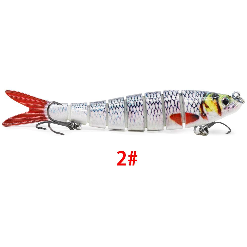 Биомиметическая 8-секционная жесткая приманка для рыбалки на открытом воздухе, 13,5 см/26 г.