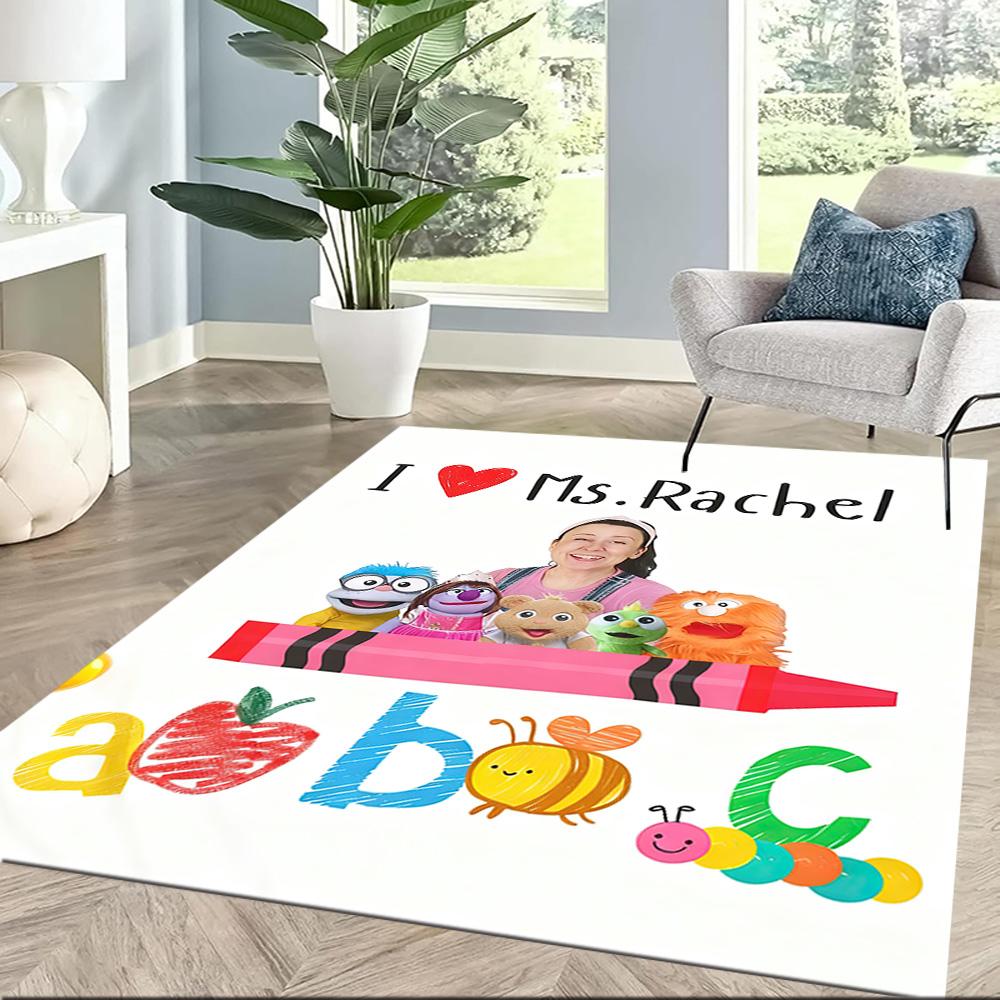 Girl With Overalls And Headband Square rugs are a great choice for living rooms, bedrooms, home décor, and as gifts.