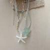 Handmade Beads Necklace Beach Woman Choker Ins Starfish Necklace  Jewelry