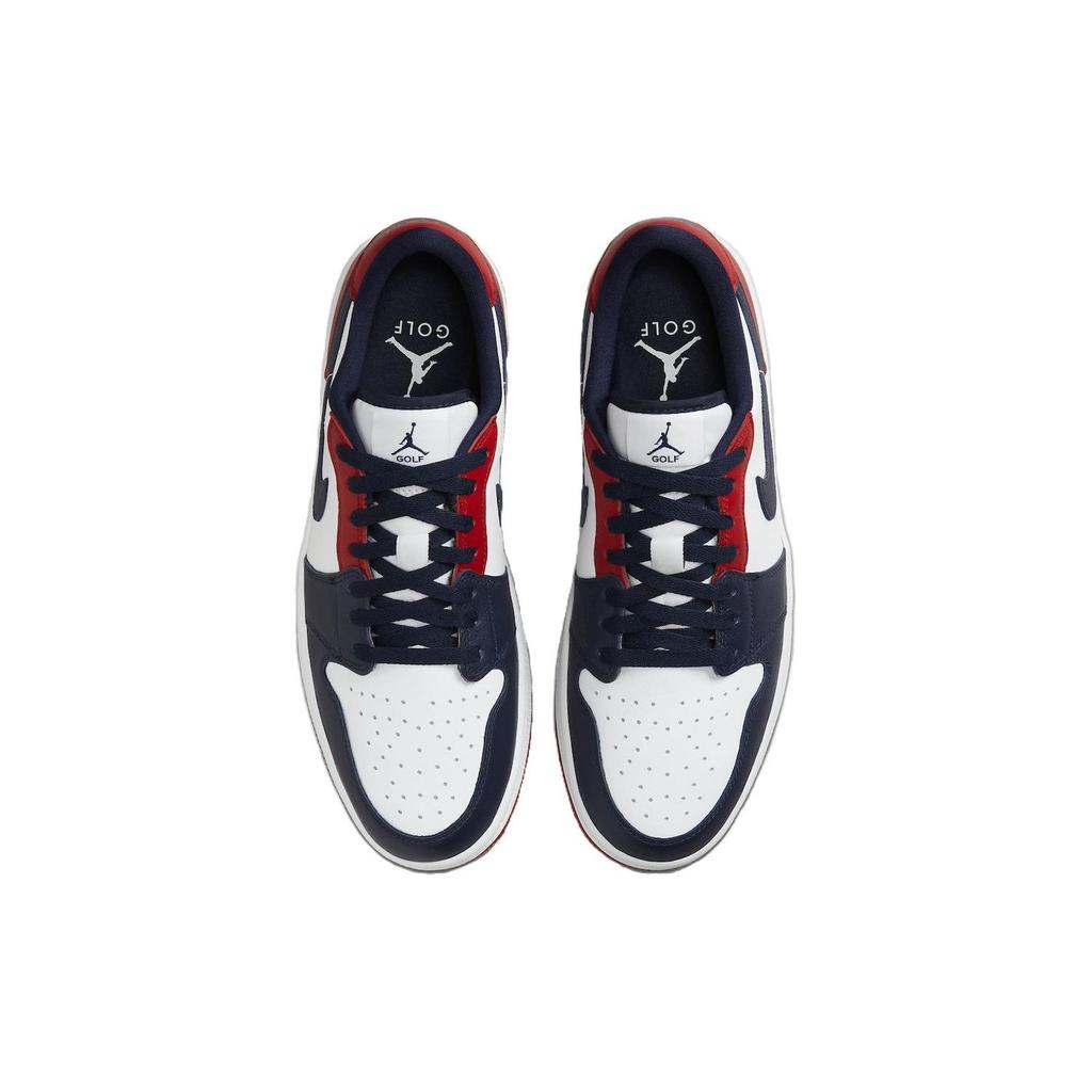 Кроссовки унисекс Air Jordan 1 Low Golf USA Красный Белый Обсидиан DD9315-113