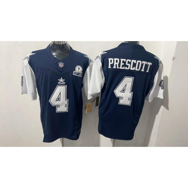 Dallas Cowboys Retro Football Jersey Mens Cotton Team Apparel Sportswear Embroidered Uniform Shirt