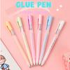 Creative Solid Glue Stick Pen Candy Color High Viscosity Glue School Supplies Glue Pen