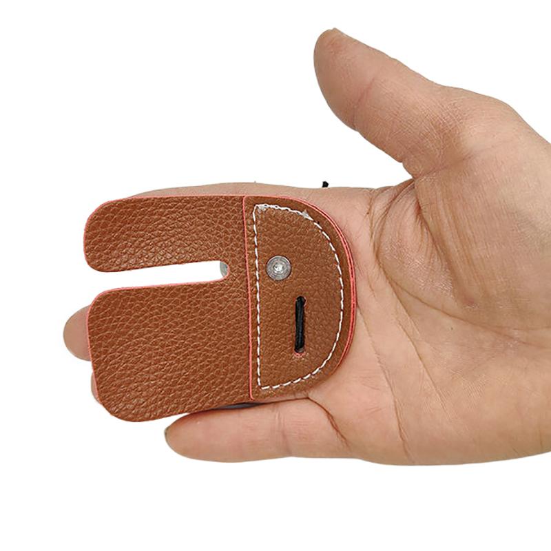 Кожаная защита для пальцев для стрельбы из лука, защитная накладка для перчаток, защита для стрельбы из лука