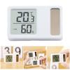 Solar Powered Small Size Hygrometer Thermometers Desktop Digital Temperature Humidity Measurement Meter Gauge for Home