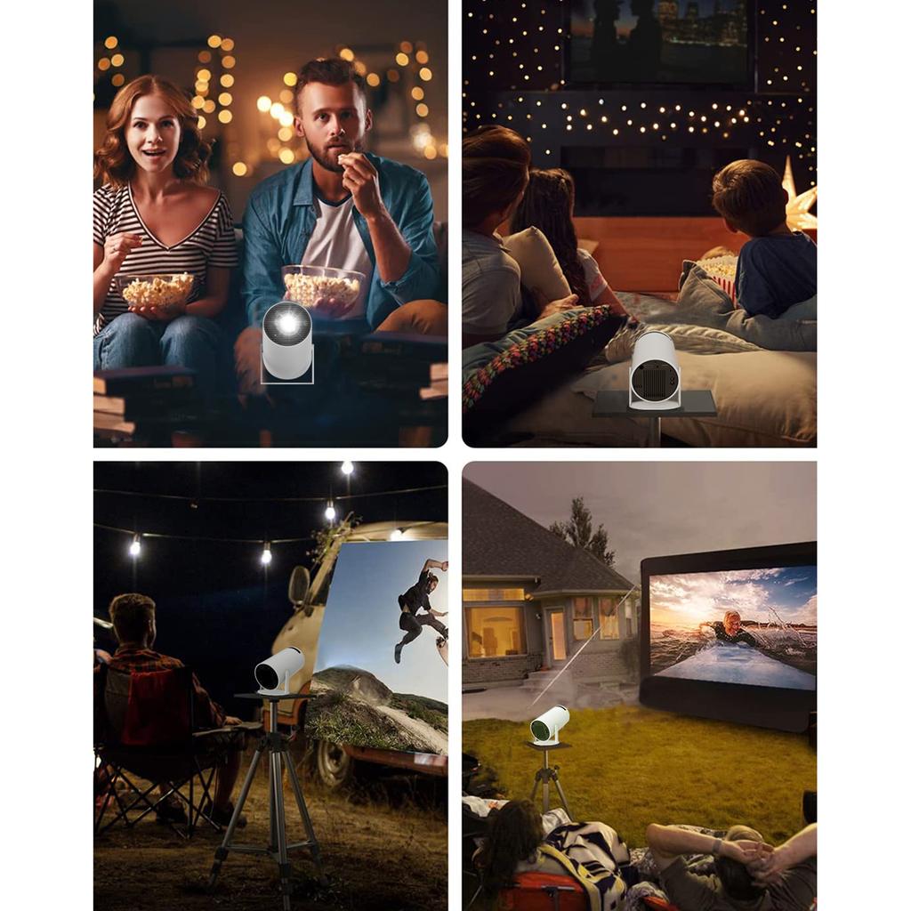 HY300 Портативный ЖК-проектор Smart Android 11.0 Домашний кинотеатр 2,4G/5G Двухдиапазонный Wi-Fi BT4.1 Media