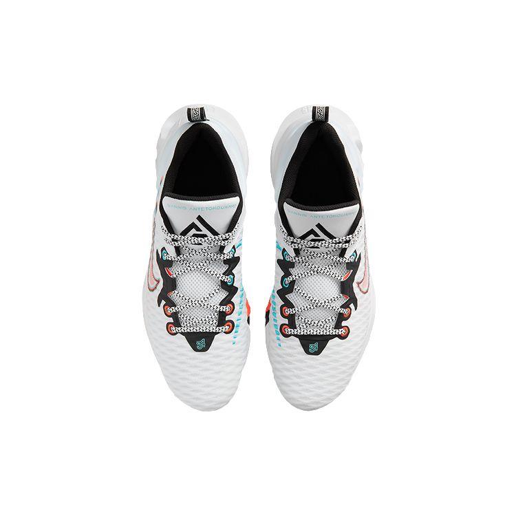 Nike Giannis Immortality EP Белый Черный Бирюзово-Синий Прозрачный Мужские Баскетбольные Кроссовки DH4528-100